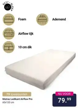 Van Asten BabySuperstore Matras Ledikant Airflow Pro aanbieding
