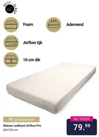Van Asten BabySuperstore Matras Ledikant Airflow Pro aanbieding