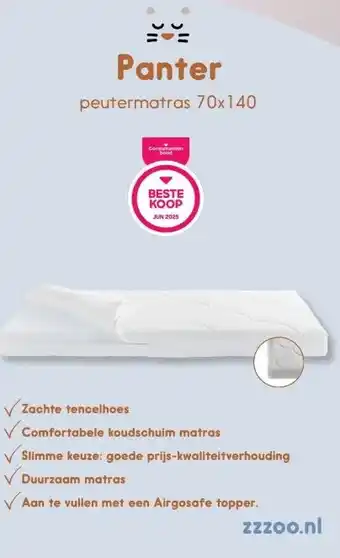 Van Asten BabySuperstore Matras Peuterbed ZZZOO aanbieding