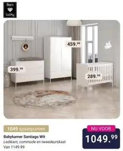 Van Asten BabySuperstore Babykamer Santiago Wit aanbieding