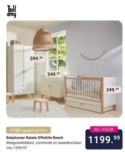 Van Asten BabySuperstore Babykamer Ratata Offwhite Beech aanbieding
