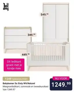 Van Asten BabySuperstore Babykamer So Sixty Wit/Naturel aanbieding