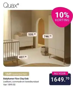 Van Asten BabySuperstore Babykamer Flow Clay/Oak aanbieding