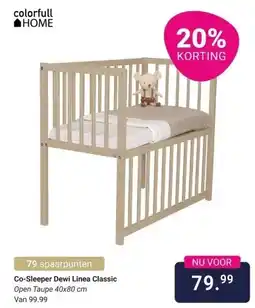 Van Asten BabySuperstore Co-Sleeper Dewi Linea Classic aanbieding