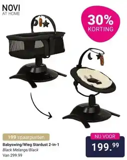 Van Asten BabySuperstore Babyswing/Wieg Stardust 2-in-1 aanbieding