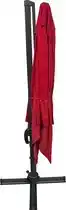 Praxis Happy Garden Parasol Molokai Rood 300/300/253 Cm aanbieding