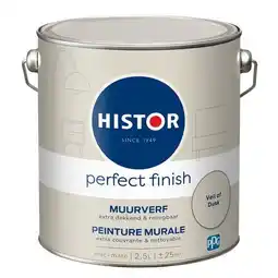 Praxis Histor muurverf Perfect Finish mat Veil Of Dusk 2,5L aanbieding