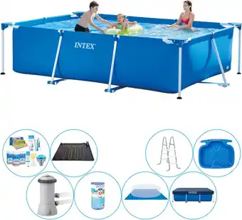 Bol.com Rechthoekig Zwembad - 300 x 200 x 75 cm - Inclusief alle benodigdheden aanbieding