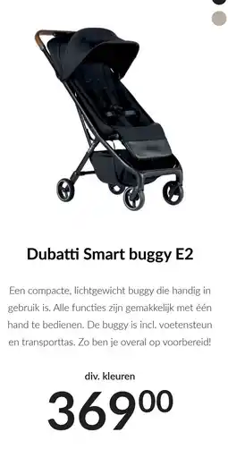 Babypark Dubatti Smart buggy E2 aanbieding