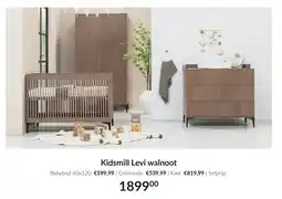 Babypark Kidsmill Levi walnoot aanbieding