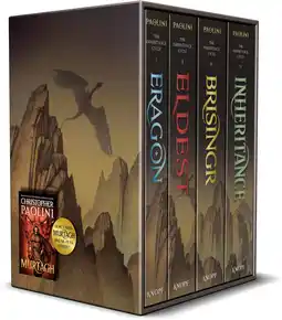 Amazon The Inheritance Cycle 4-Book Trade Paperback Boxed Set: Eragon, Eldest, Brisingr, Inheritance aanbieding