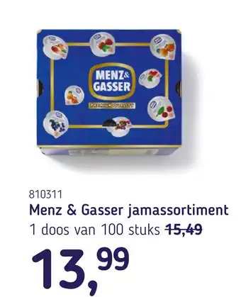Van Hoeckel Menz & Gasser jamassortiment aanbieding