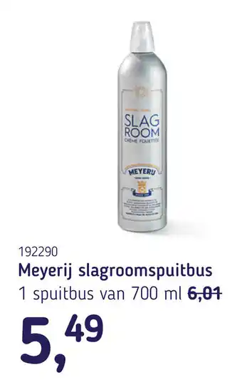 Van Hoeckel Meyerij slagroomspuitbus aanbieding