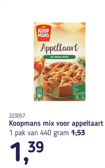 Van Hoeckel Koopmans mix voor appeltaart aanbieding