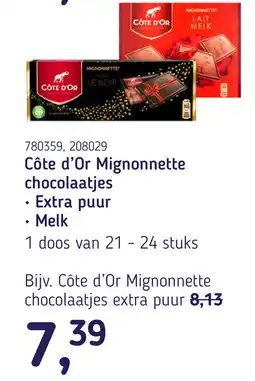 Van Hoeckel Côte d'Or Mignonnette chocolaatjes aanbieding