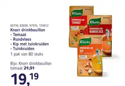 Van Hoeckel Knorr drinkbouillon aanbieding