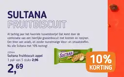 Van Hoeckel Sultana fruitbiscuit appel aanbieding