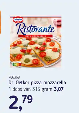 Van Hoeckel Dr. Oetker pizza mozzarella aanbieding