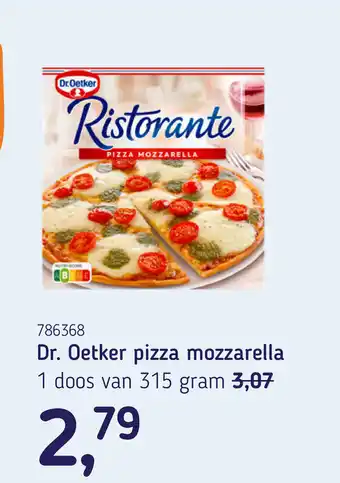 Van Hoeckel Dr. Oetker pizza mozzarella aanbieding