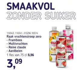 Van Hoeckel Raak vruchtensiroop zero aanbieding