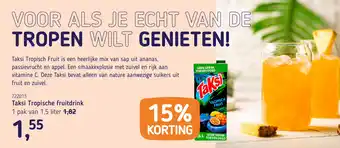 Van Hoeckel Taksi Tropische fruitdrink aanbieding