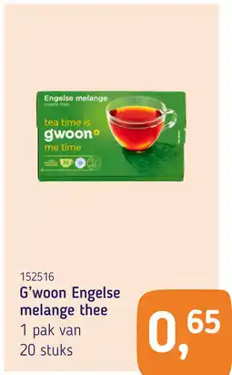 Van Hoeckel G'woon Engelse melange thee aanbieding