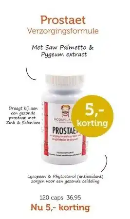 De Rode Pilaren Prostaet Verzorgingsformule aanbieding