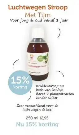 De Rode Pilaren Luchtwegen Siroop De Rode Pilaren aanbieding