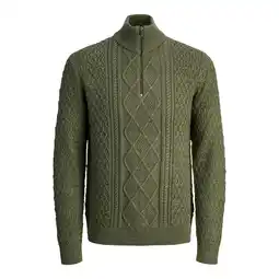 ANWB Jack & Jones Heren North Knit High Neck Groen aanbieding