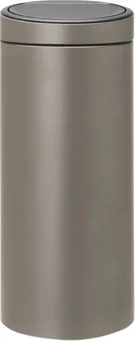 Coolblue Brabantia Touch Bin 30 Liter Platinum aanbieding