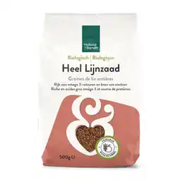 Holland & Barrett Holland & Barrett Biologisch Heel Bruin Lijnzaad - 500g aanbieding