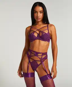 Hunkemoller Hunkemöller Jarretel Anna Paars aanbieding