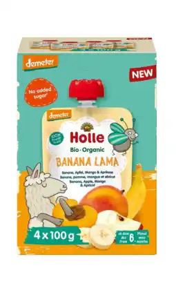 De Online Drogist Holle Knijpfruit Banana Lama Multipack Bio aanbieding