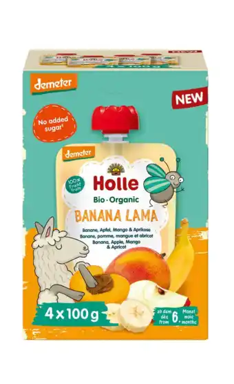 De Online Drogist Holle Knijpfruit Banana Lama Multipack Bio aanbieding