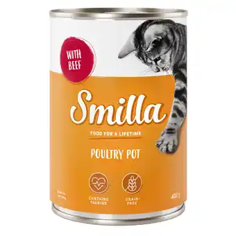 Zooplus 24x400g Gevogelte- en Vispannetje Mals Gevogelte met Rund Smilla Kattenvoer aanbieding