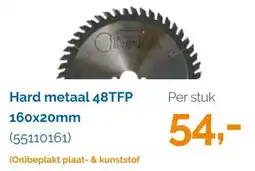 Ivana Hard metaal 48tfp 160x20mm aanbieding