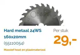Ivana Hard metaal 24ws 160x20mm aanbieding