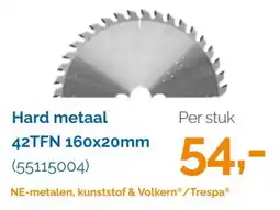 Ivana Hard metaal 42tfn 160x20mm aanbieding