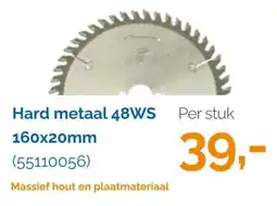 Ivana Hard metaal 48ws 160x20mm aanbieding