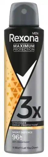 De Online Drogist Rexona Men Maximum Protection Sport Defence Deodorant Spray aanbieding
