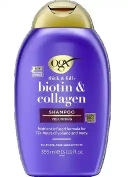 De Online Drogist OGX Biotin & Collagen Shampoo aanbieding