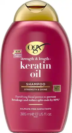 De Online Drogist OGX Keratin Oil Shampoo aanbieding