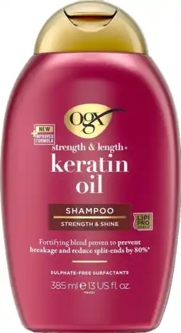 De Online Drogist OGX Keratin Oil Shampoo aanbieding