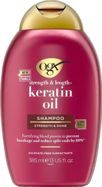 De Online Drogist OGX Keratin Oil Shampoo aanbieding