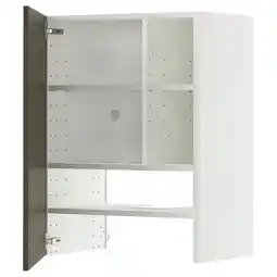 IKEA Metod wandkast, wit, rechthoekig, verstelbare legplank, deurbevestiging links/rechts aanbieding