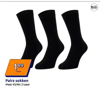 Action Pairz sokken aanbieding