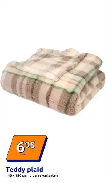 Action Teddy plaid aanbieding