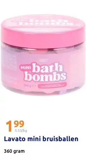 Action Lavato mini bruisballen aanbieding