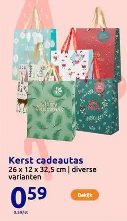 Action Kerst cadeautas aanbieding