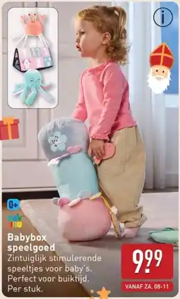 ALDI Babybox speelgoed aanbieding